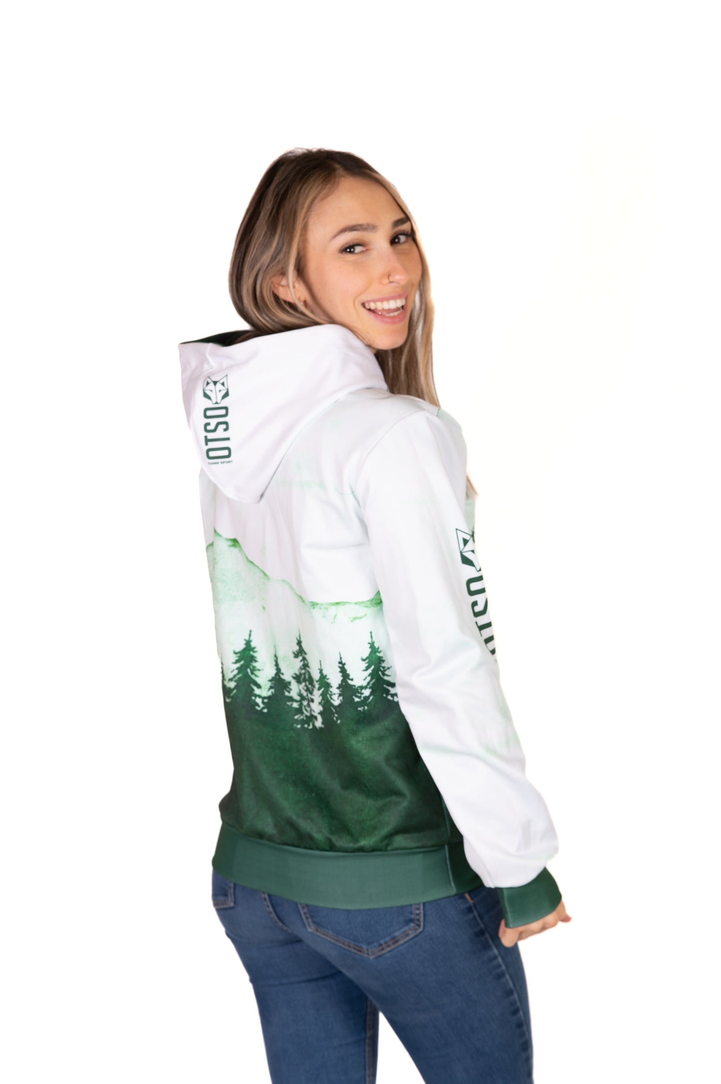 Kapuzensweatshirt - Grüner Wald