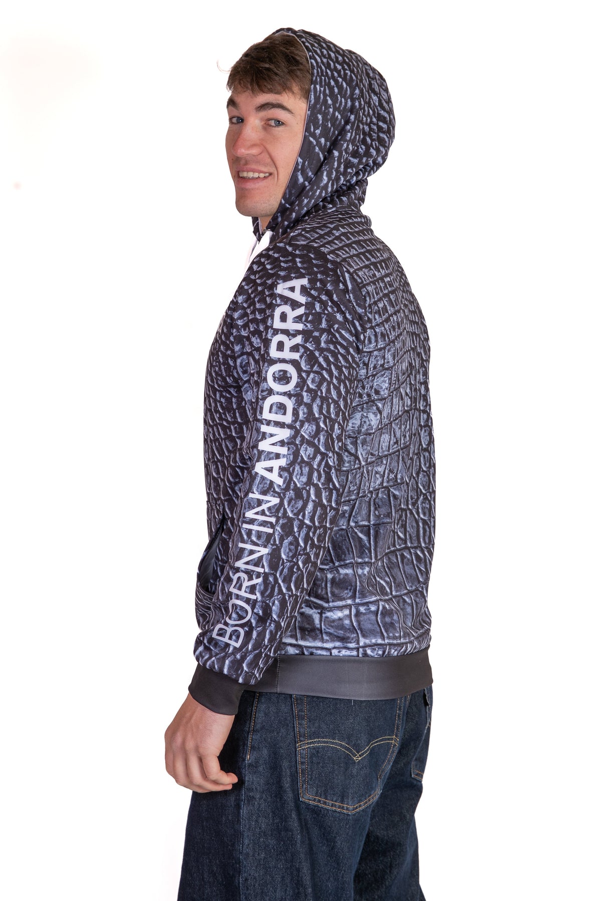 Hooded Sweatshirt - Black Snake