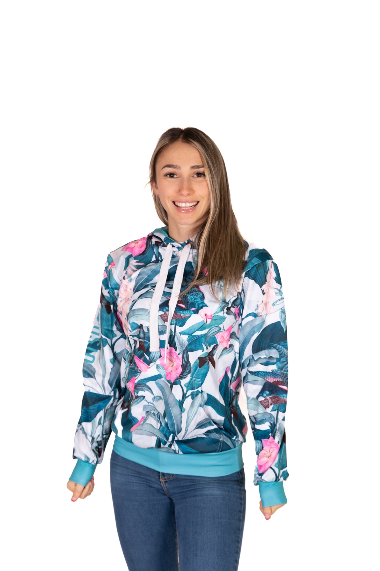 Hooded sweatshirt - Garden