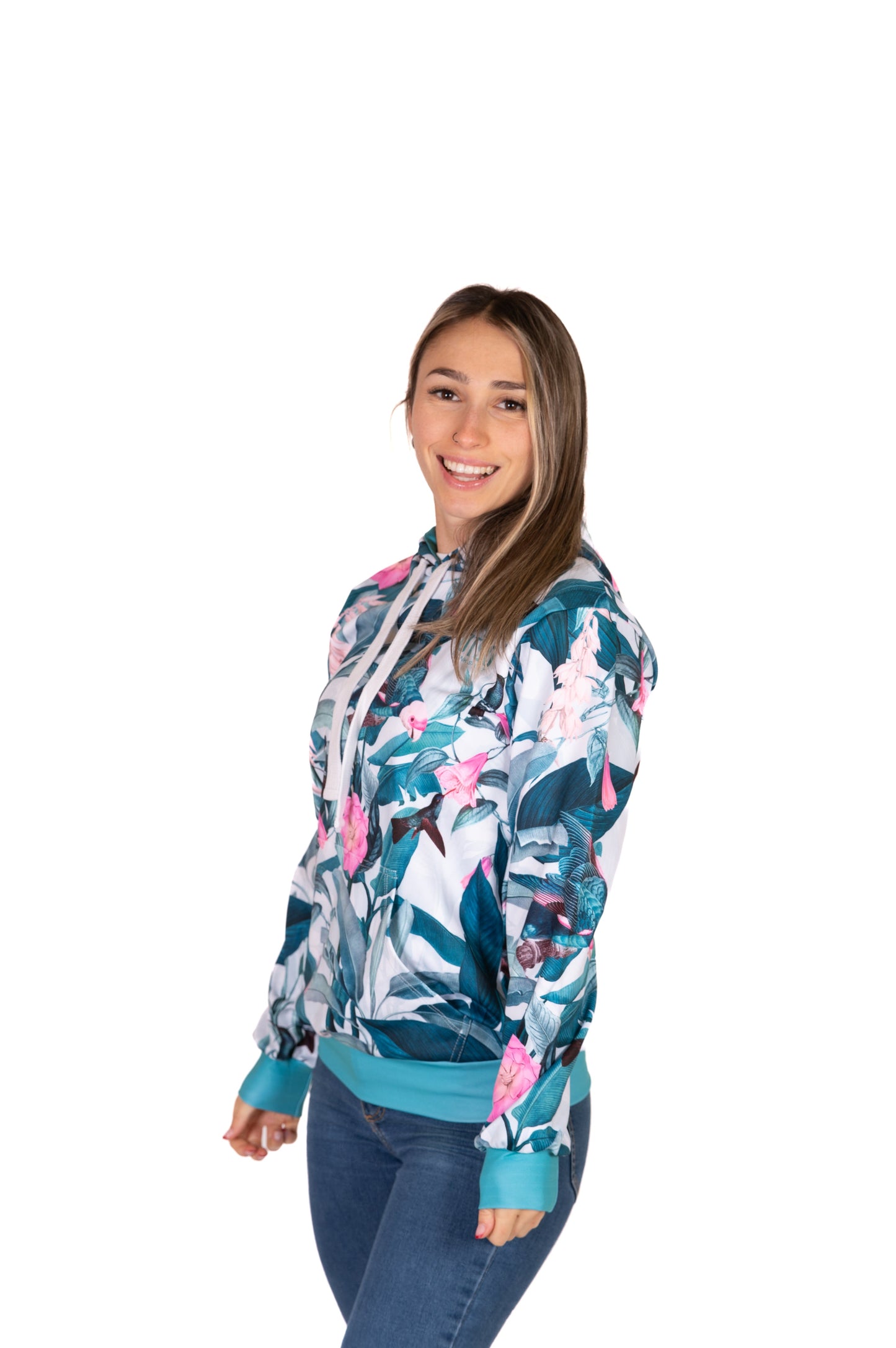 Hooded sweatshirt - Garden