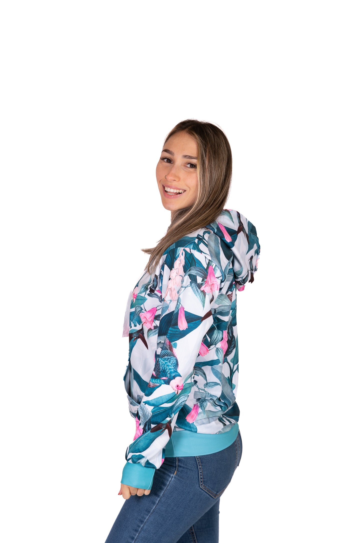Hooded sweatshirt - Garden