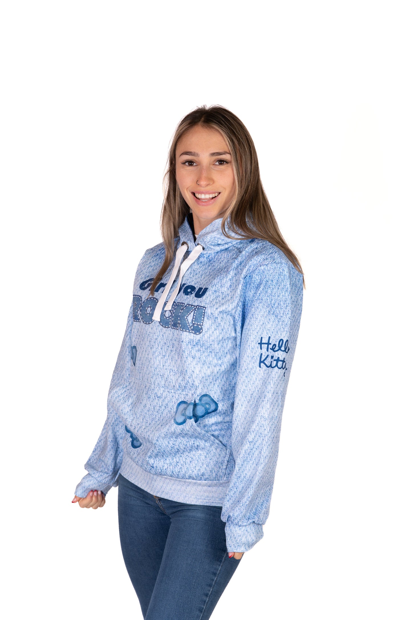 Sweat à capuche - Hello Kitty Denim