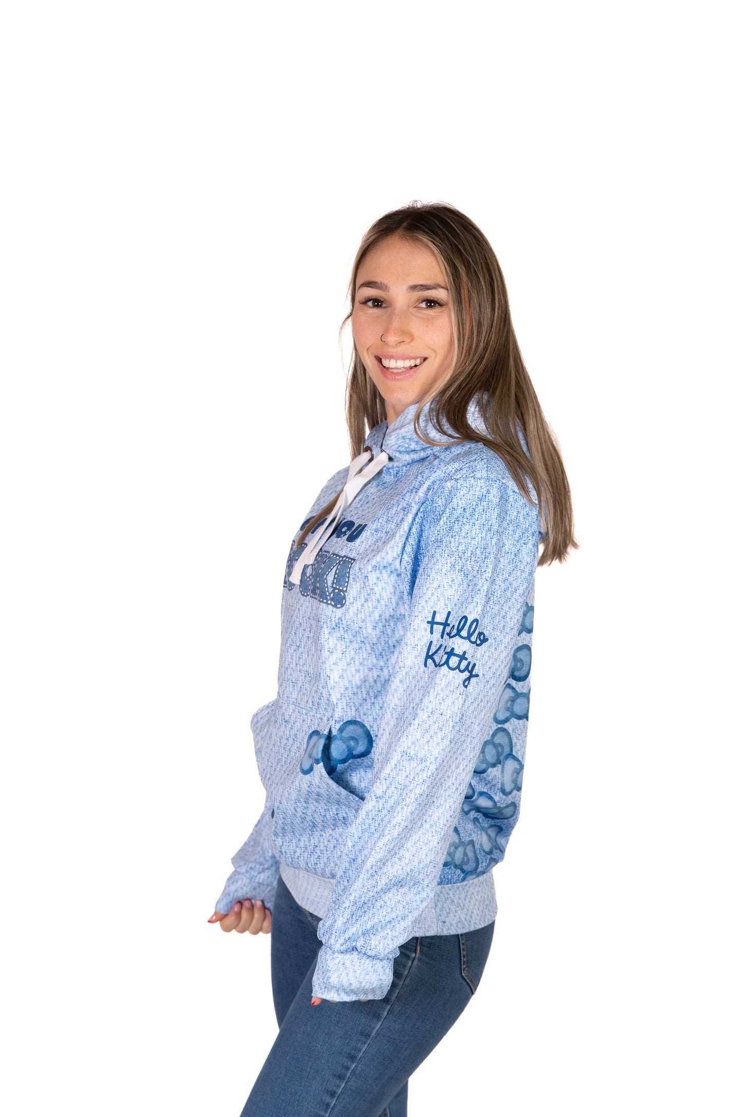 Sweat à capuche - Hello Kitty Denim