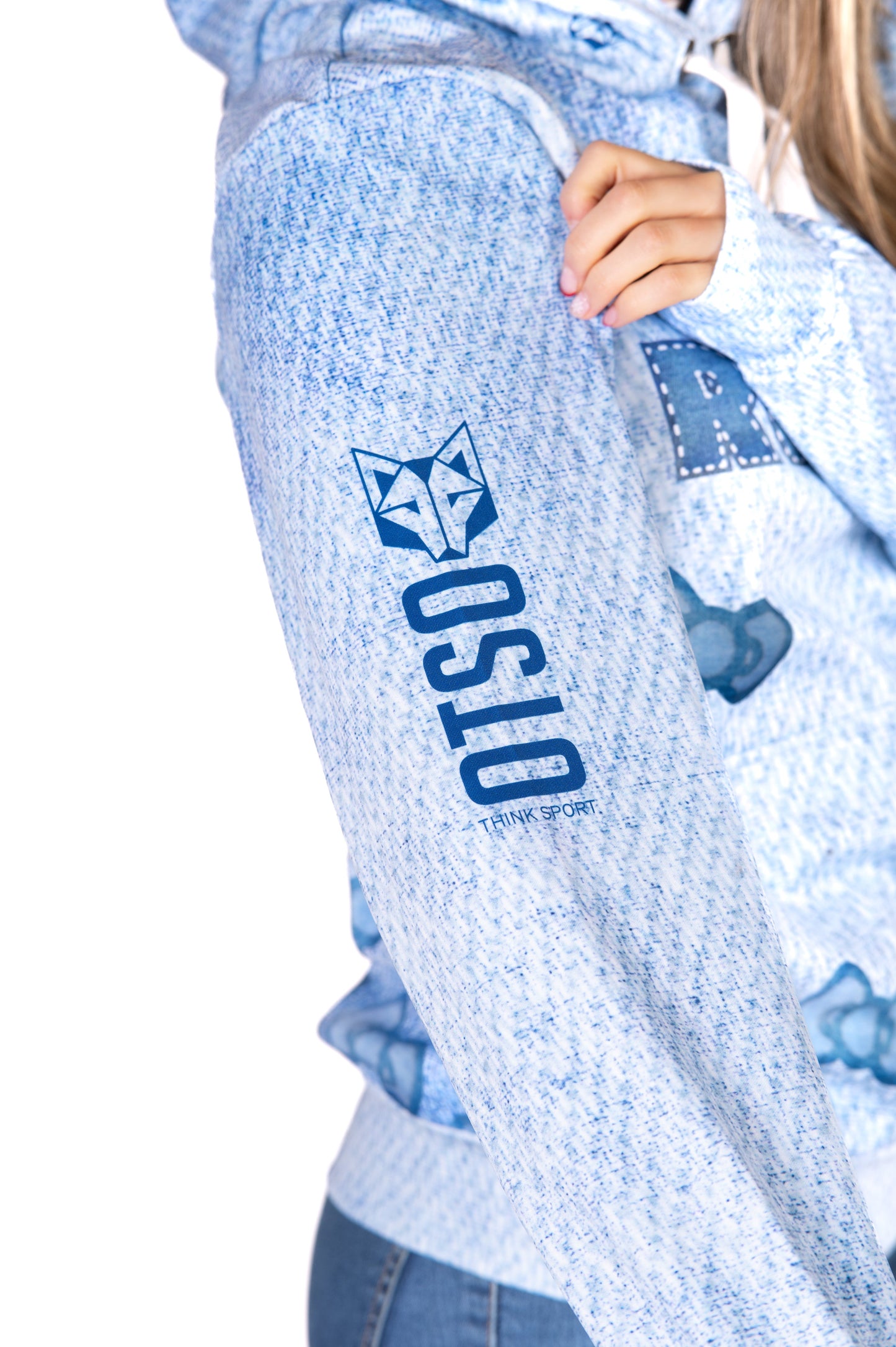 Sweat à capuche - Hello Kitty Denim