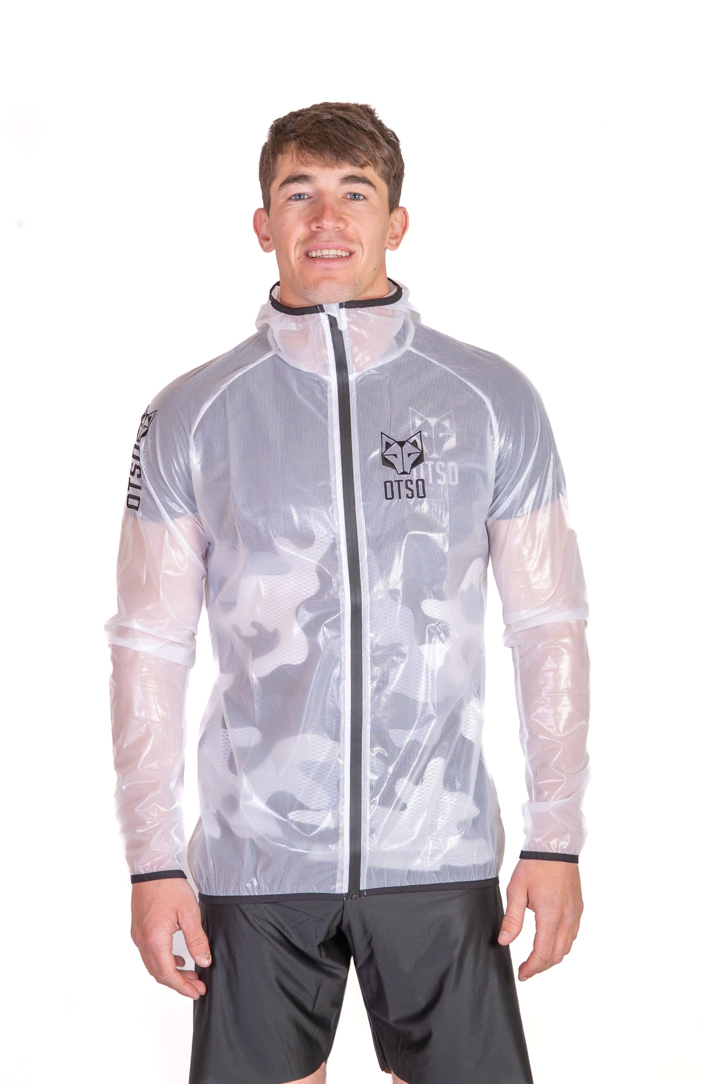 Waterproof Jacket - White & Black
