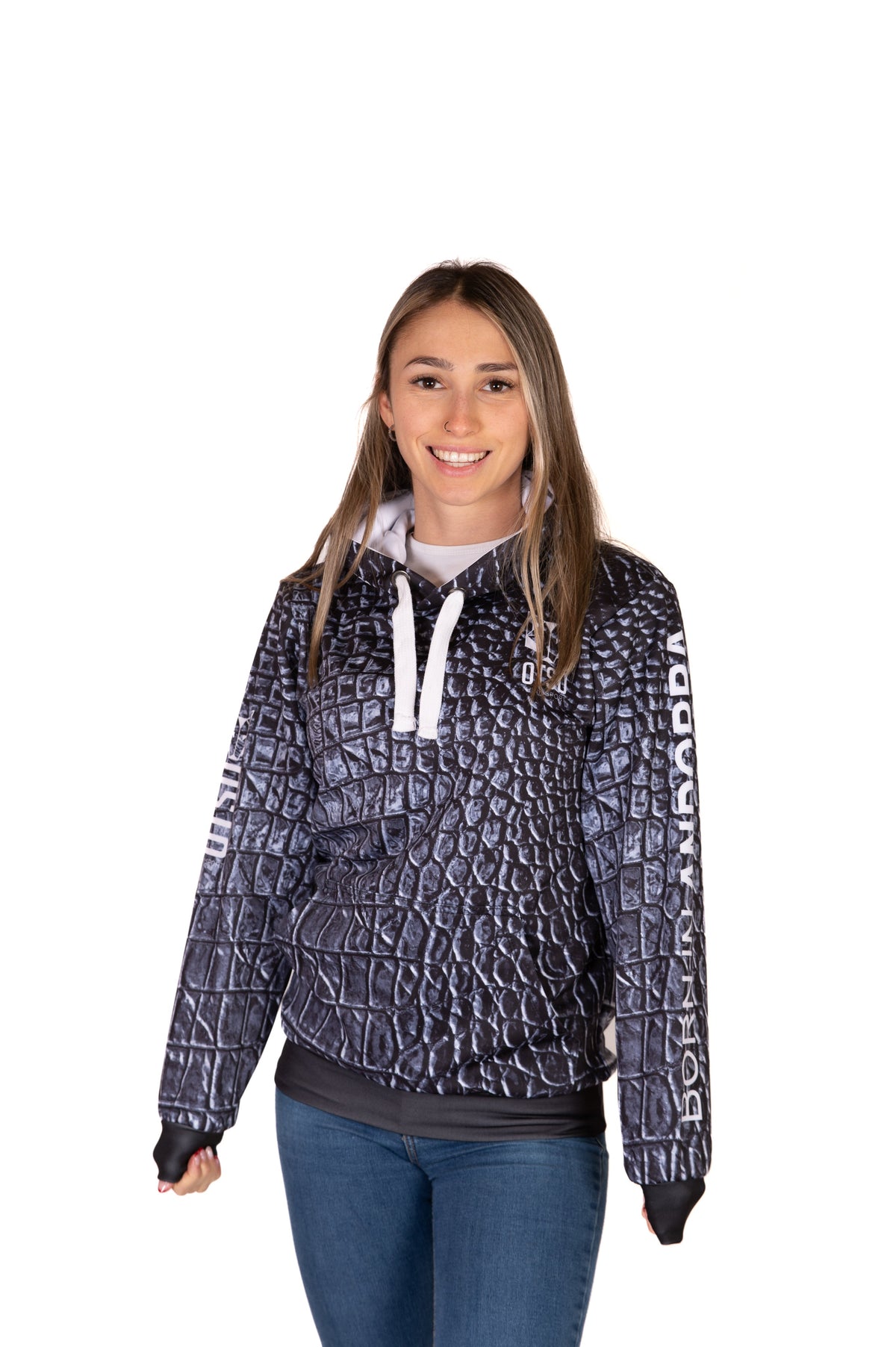 Hooded Sweatshirt - Black Snake