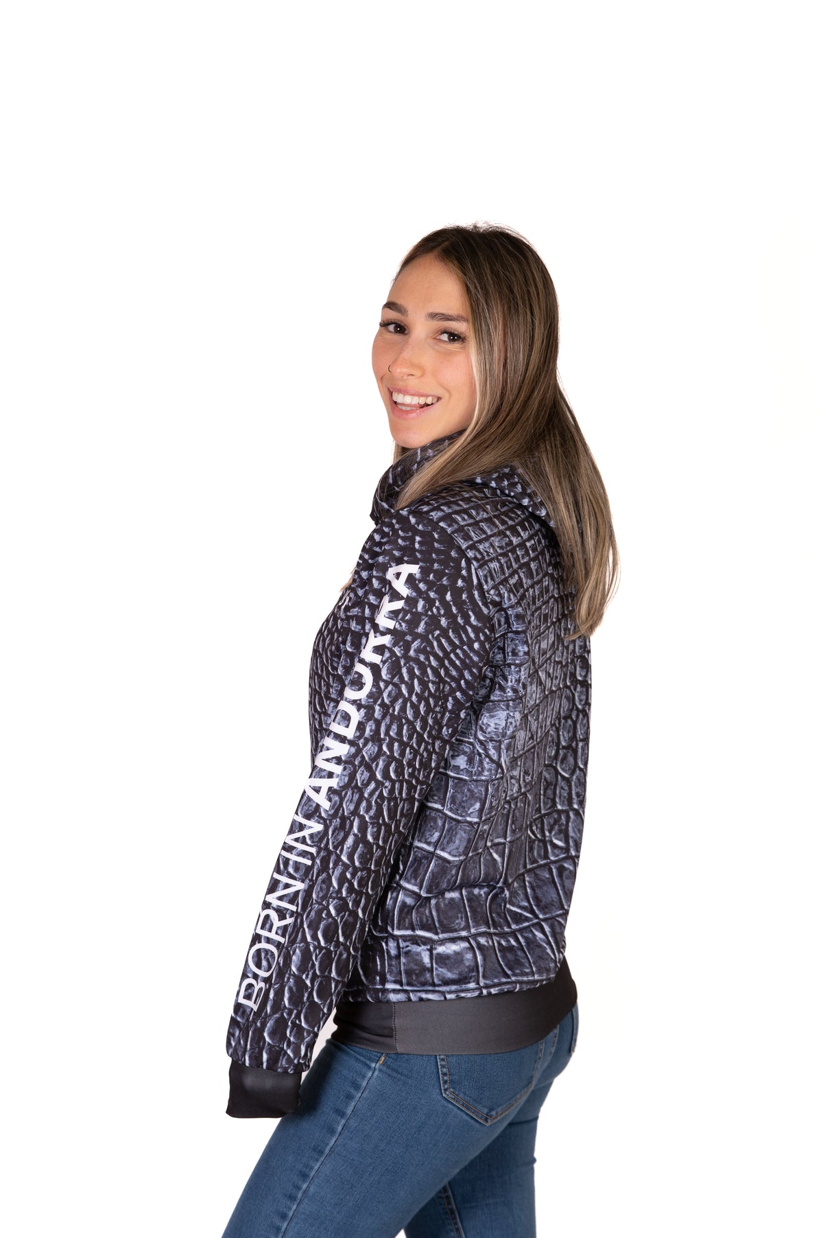 Hooded Sweatshirt - Black Snake