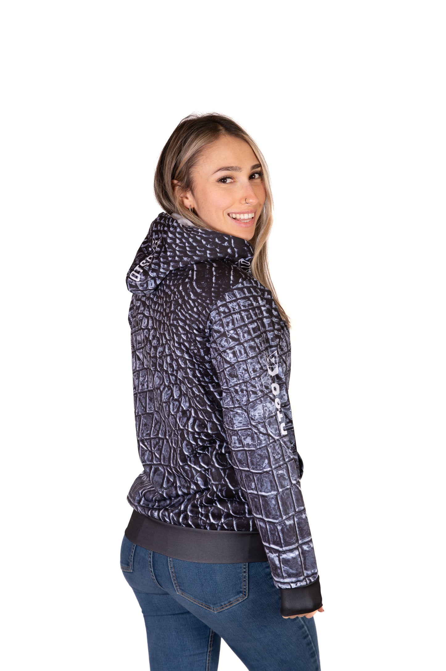 Hooded Sweatshirt - Black Snake