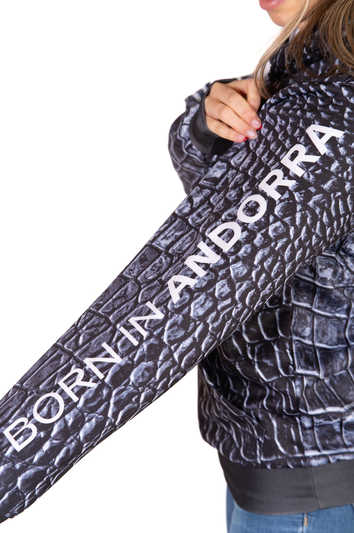 Hooded Sweatshirt - Black Snake