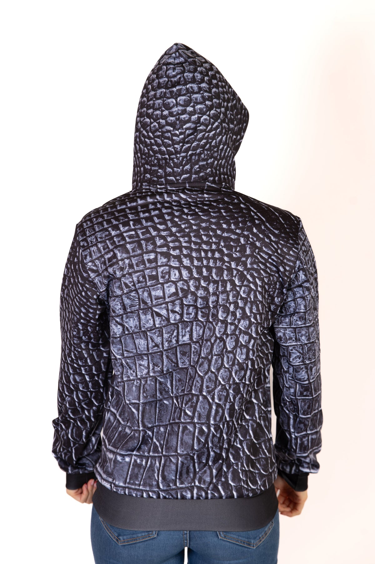 Hooded Sweatshirt - Black Snake