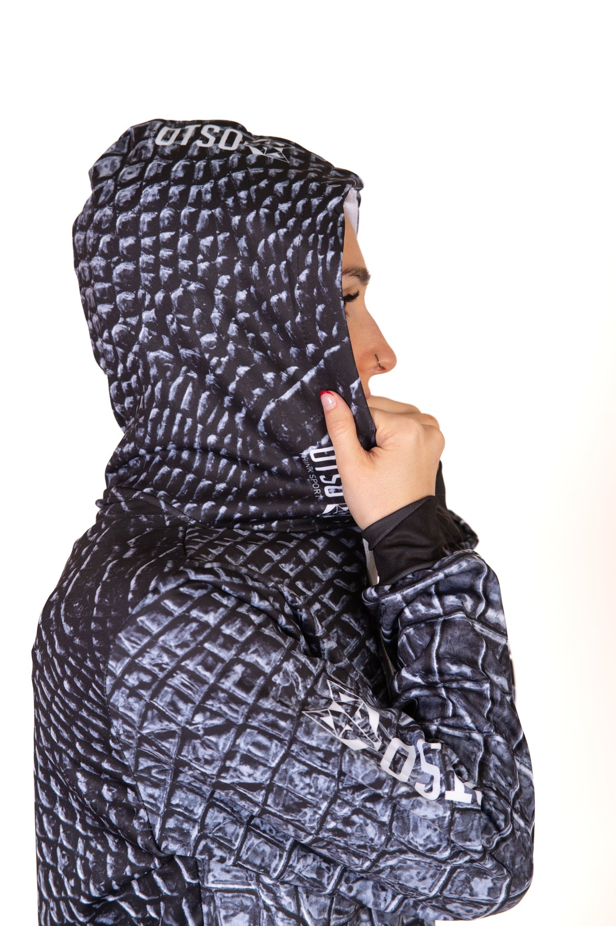 Hooded Sweatshirt - Black Snake