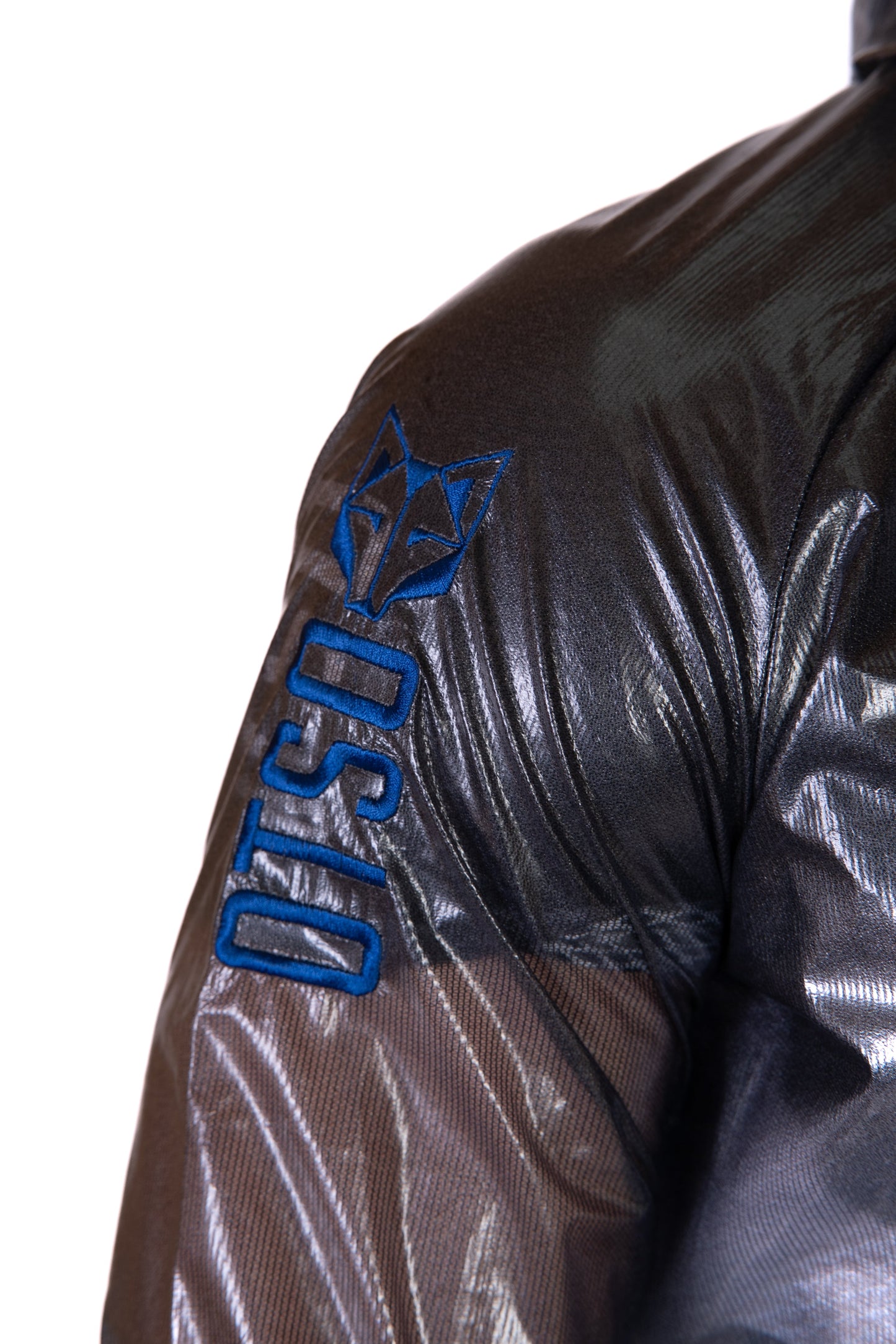 Waterproof Jacket - Black & Royal Blue