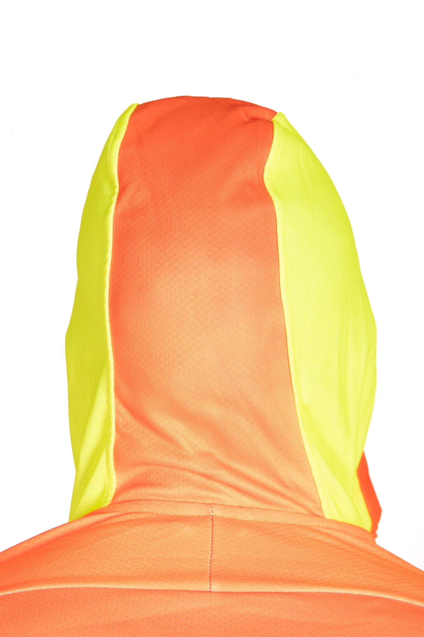 Unisex sport hoodie - Fluo Orange & Fluo Yellow