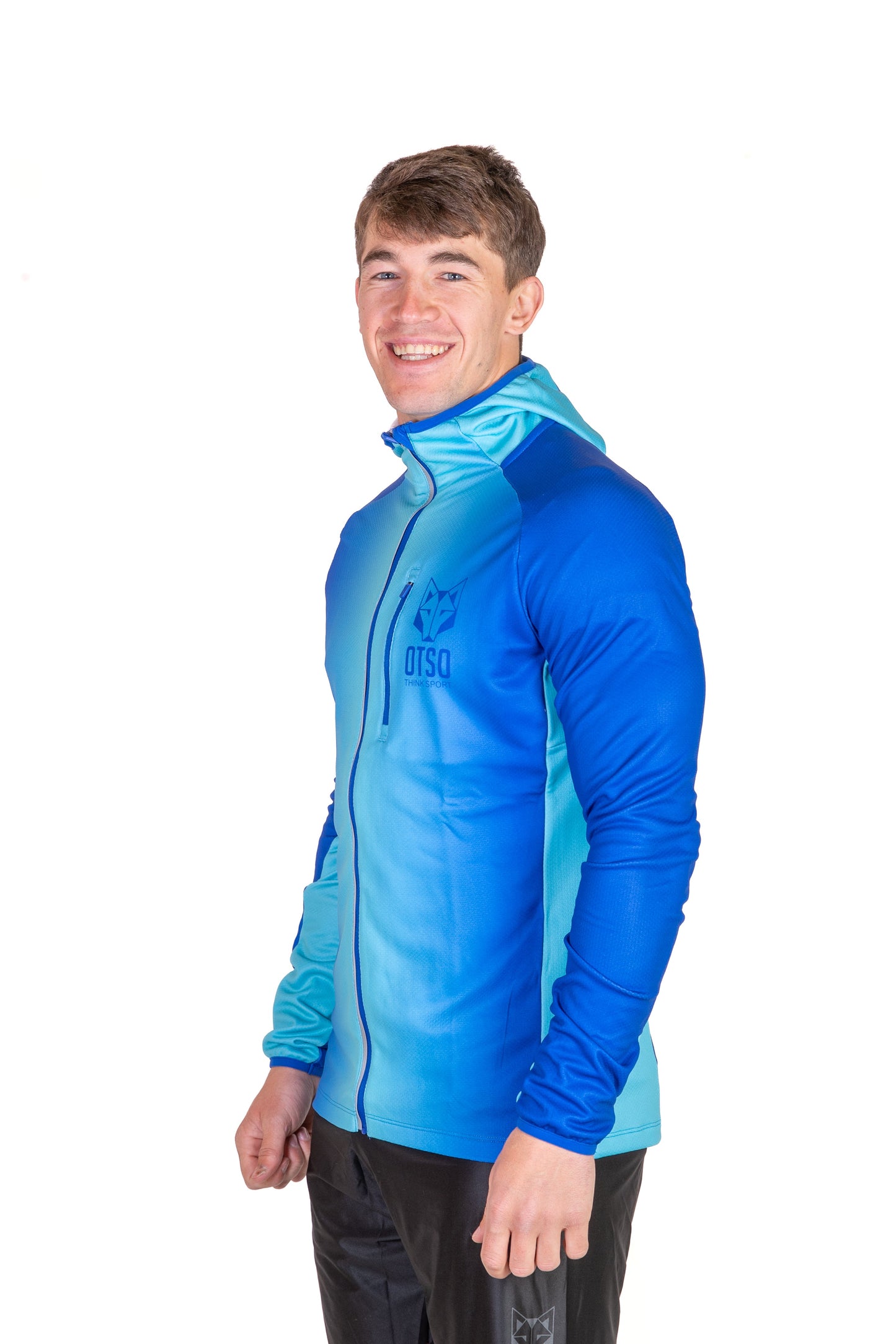 Unisex sport hoodie - Electric Blue & Light Blue