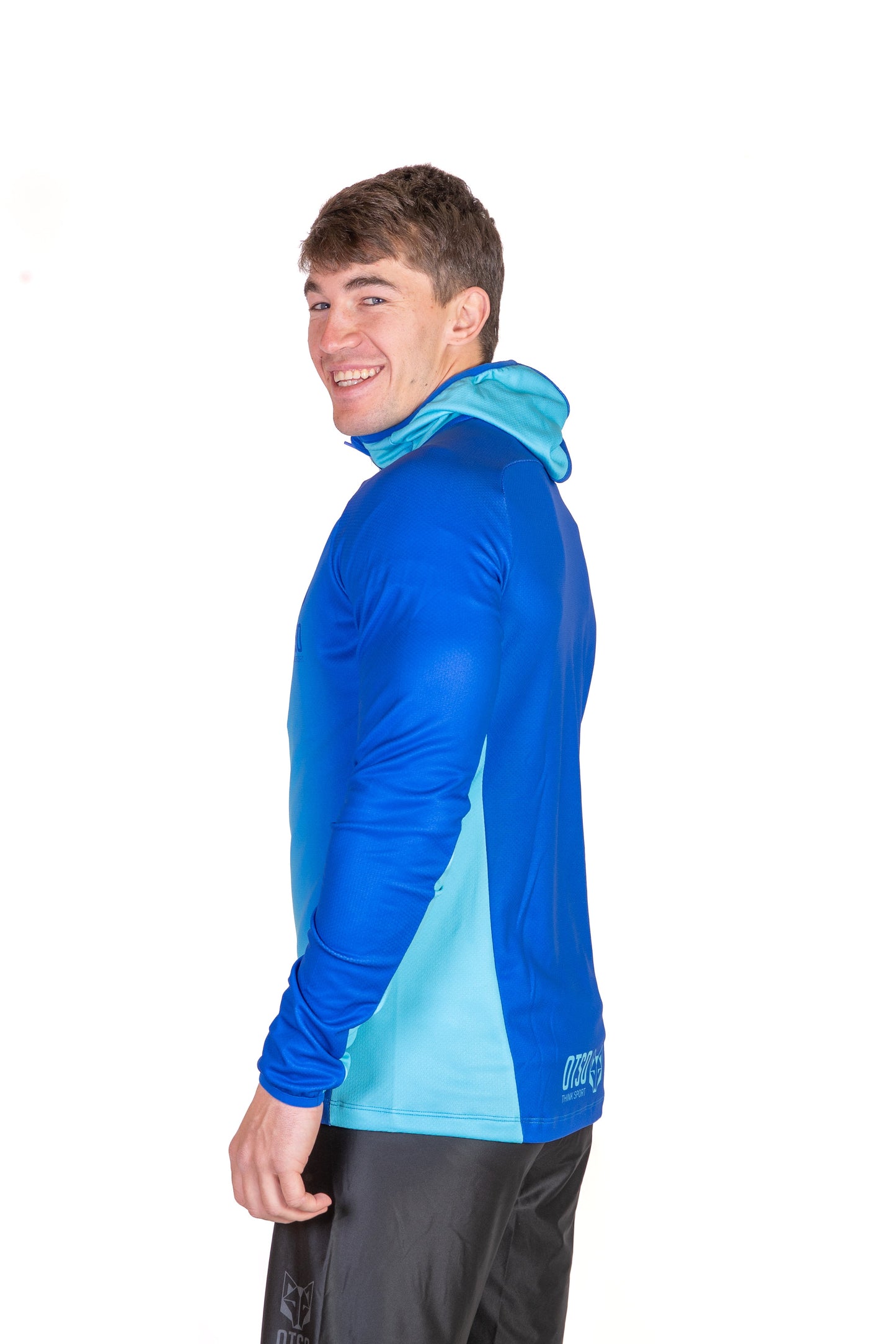 Unisex sport hoodie - Electric Blue & Light Blue