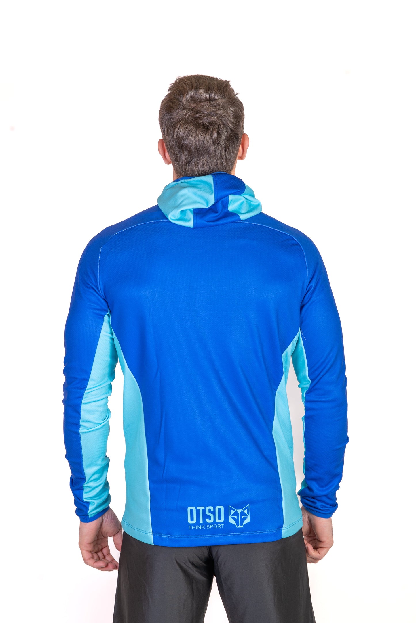 Unisex sport hoodie - Electric Blue & Light Blue
