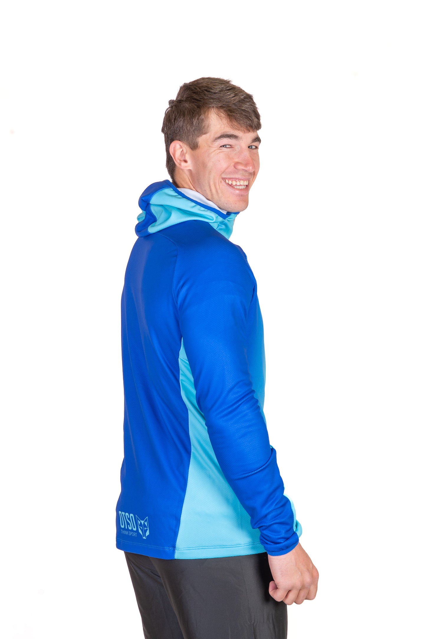 Unisex sport hoodie - Electric Blue & Light Blue