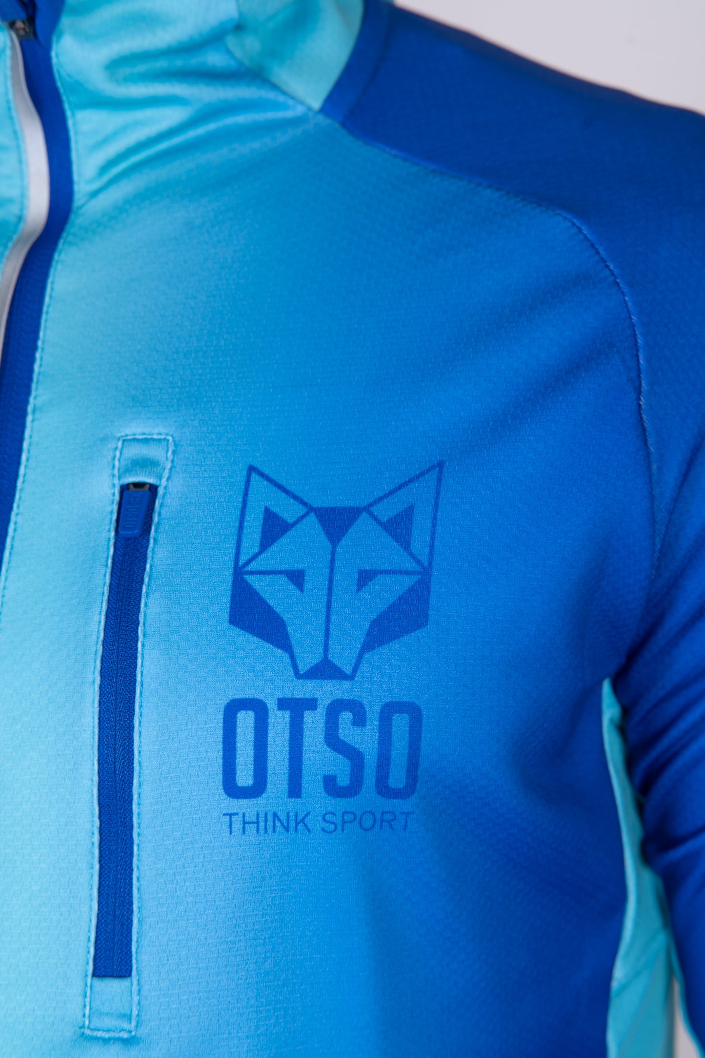 Unisex sport hoodie - Electric Blue & Light Blue
