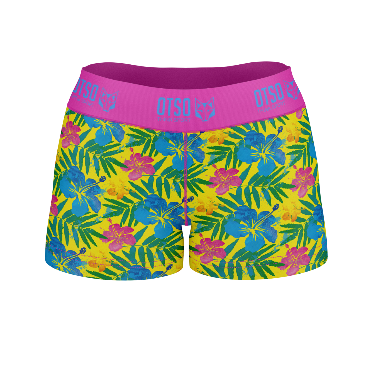 Kurze Damenhose - Blumig