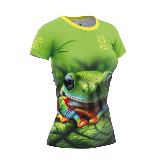 Damen-T-Shirt mit kurzen Ärmeln - Frog