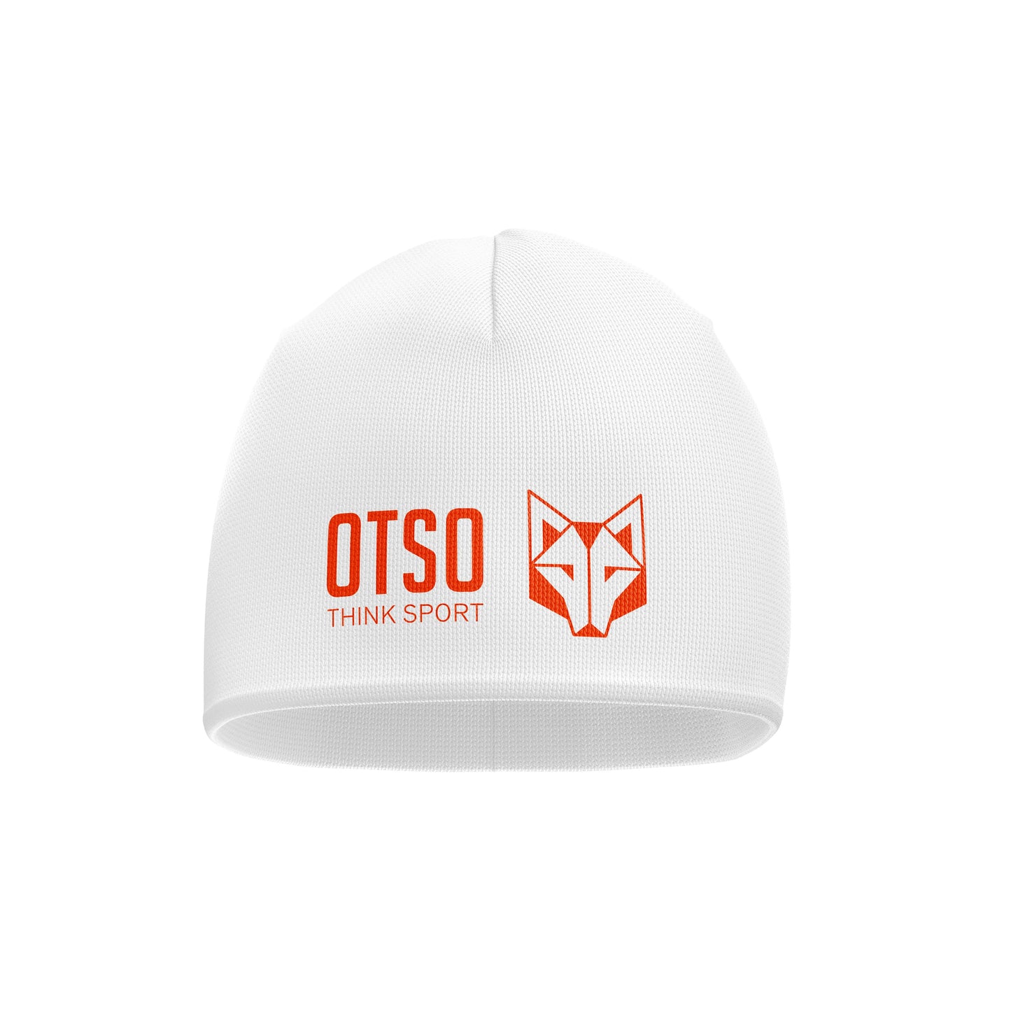 Hat - White & Bright Orange