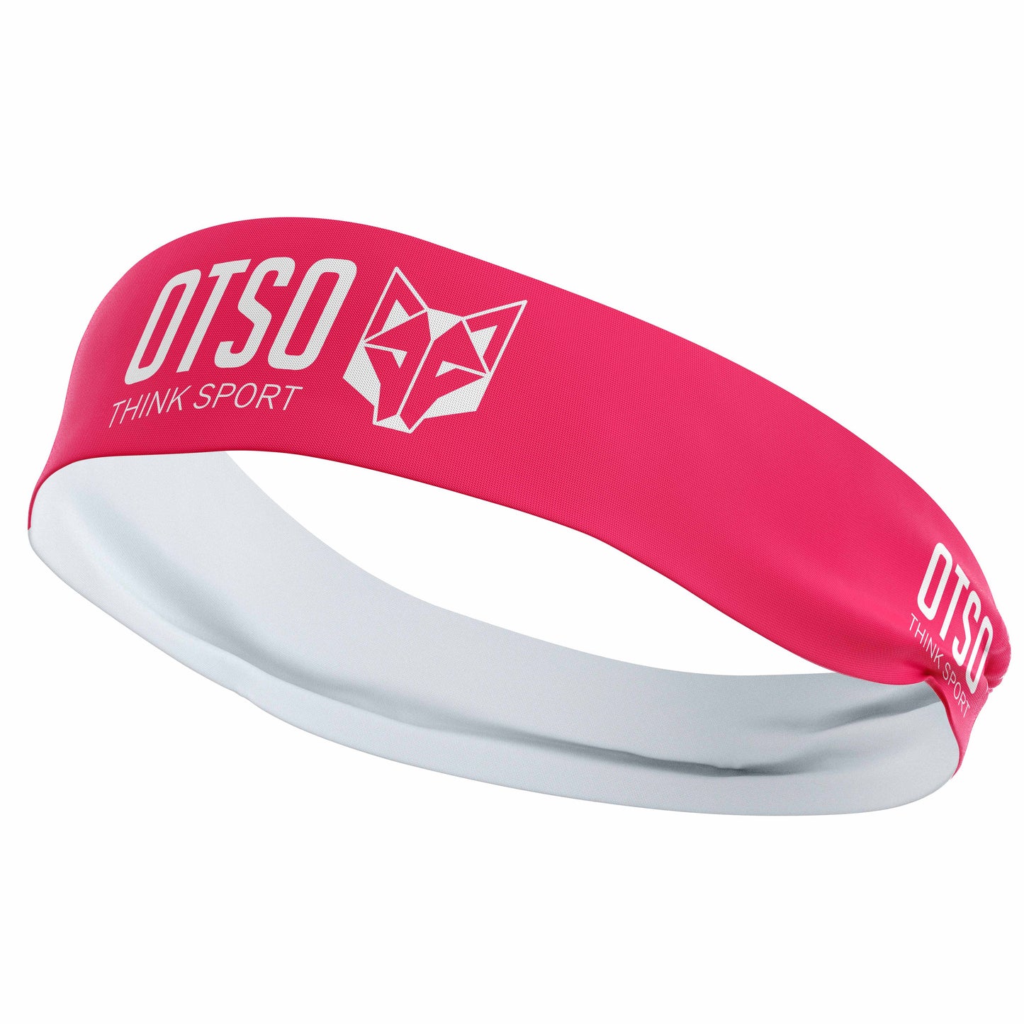 Headband - OTSO Sport Bright Pink / White
