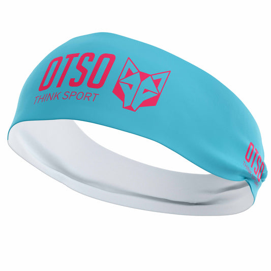 Headband - OTSO Sport Light Blue / Fluorescent Pink