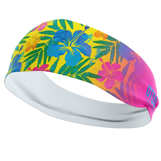 Bandeau - Blumenmuster Rosa