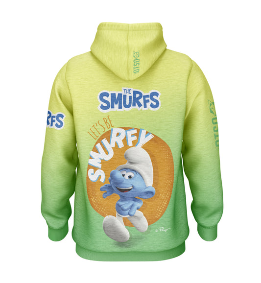 Hooded Sweatshirt - Smurf Running