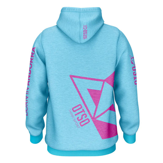 Sweat à capuche - Light Blue & Pink