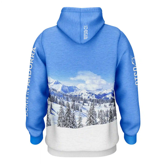 Felpa con cappuccio - Foresta di neve