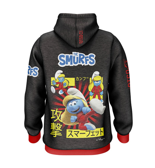 Hooded Sweatshirt - Smurfs Manga Black (Clearance)