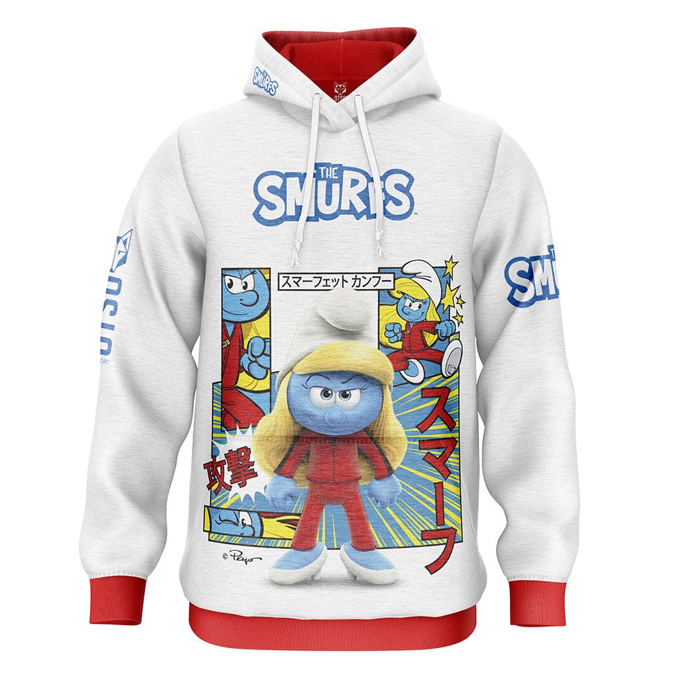 Hooded Sweatshirt - Smurfs Manga White (Outlet)