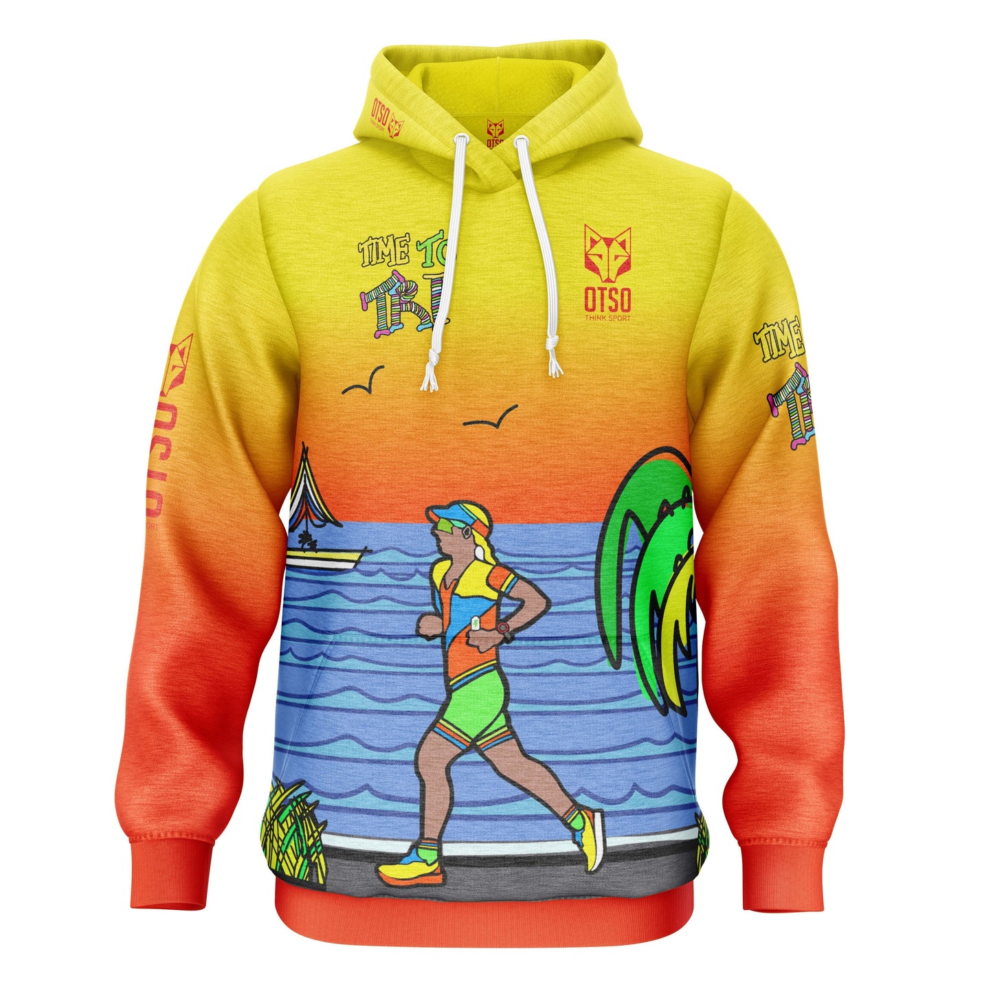 Sweat à capuche - Time to tri Woman Run