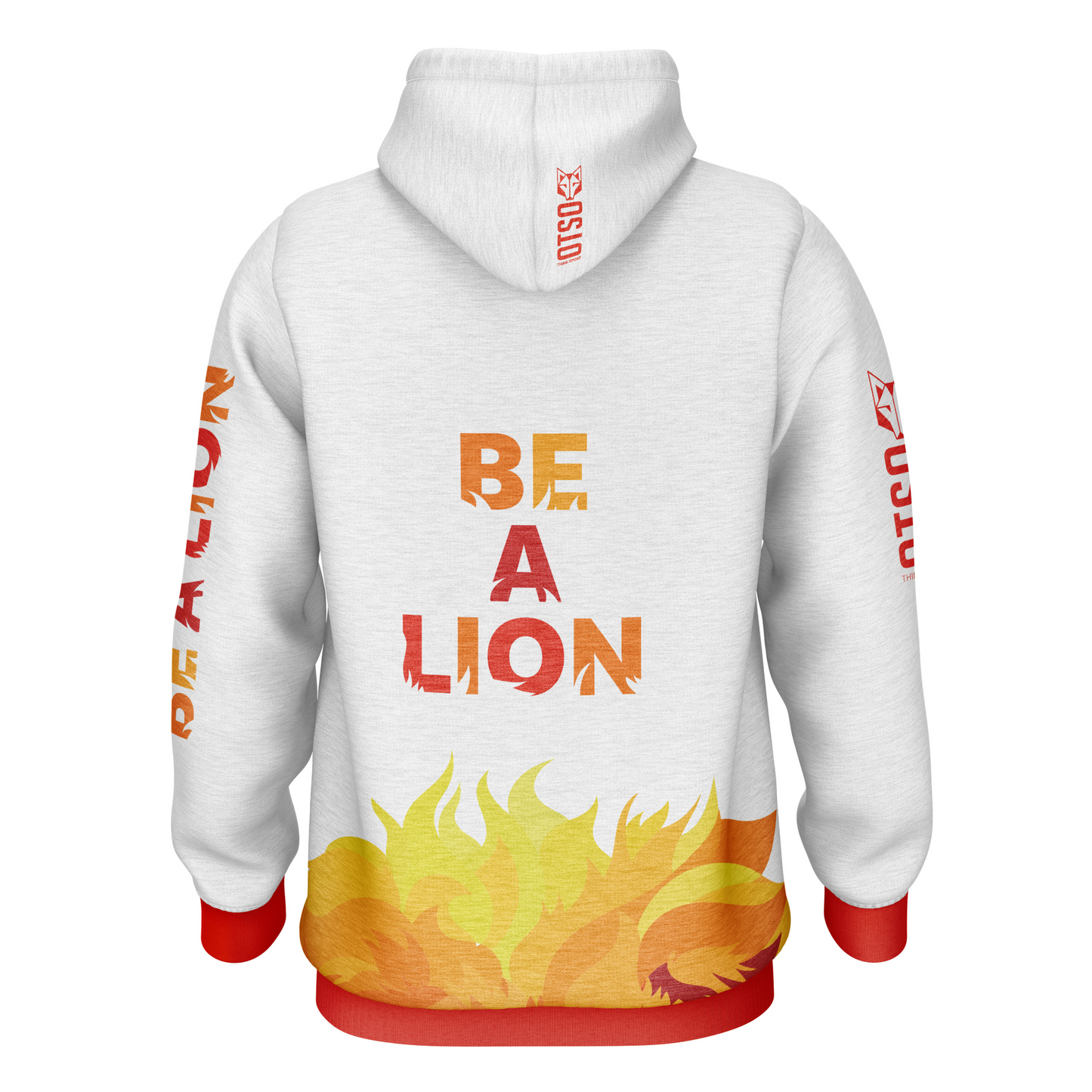 Sweat à capuche - Be A Lion Orange