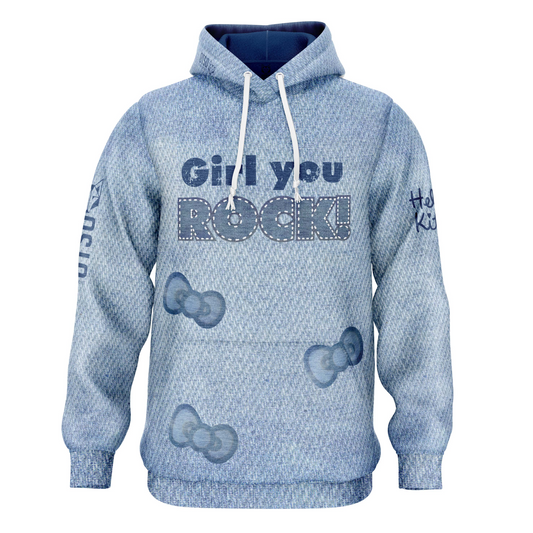 Sweat à capuche - Hello Kitty Denim
