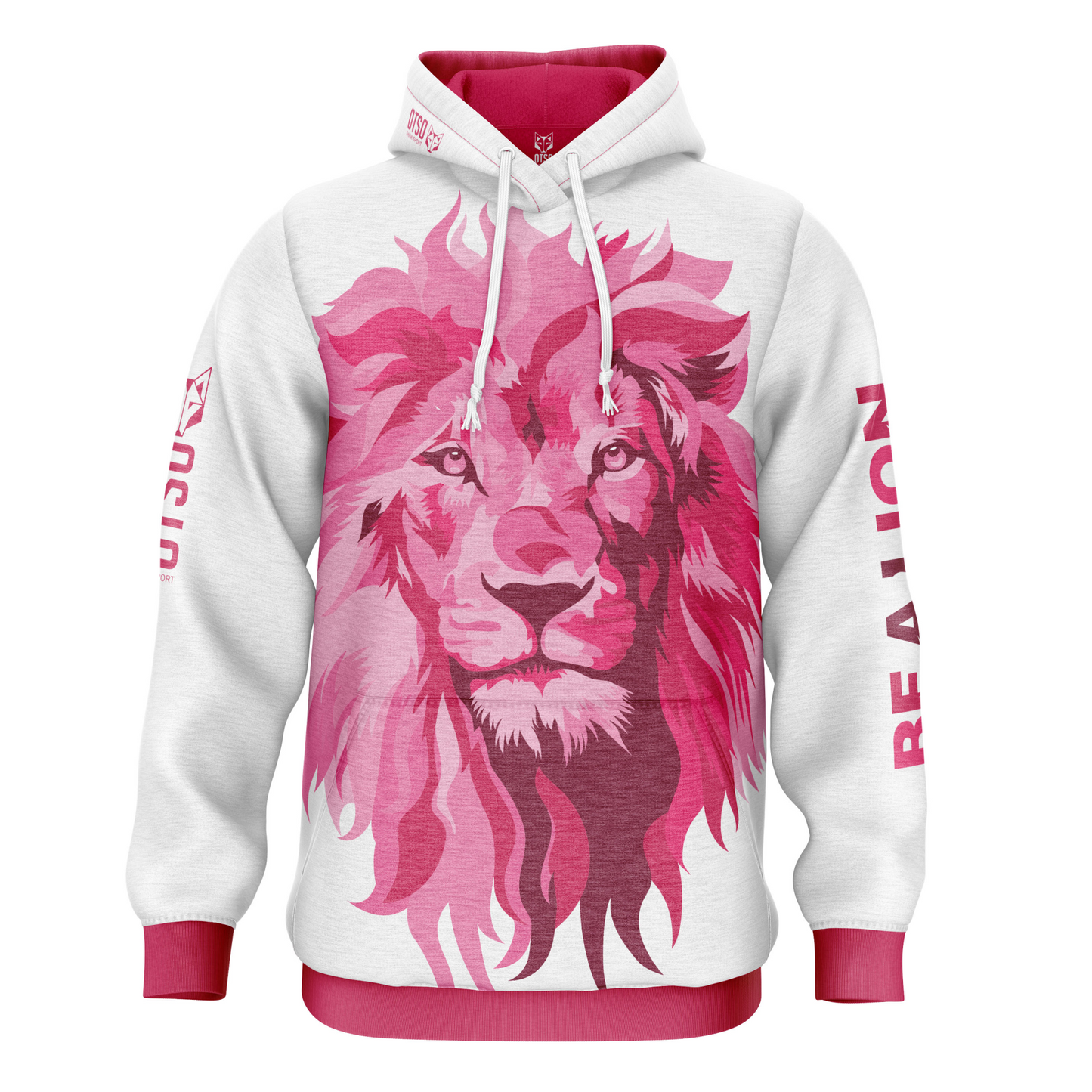 Sweat à capuche - Be A Lion Pink