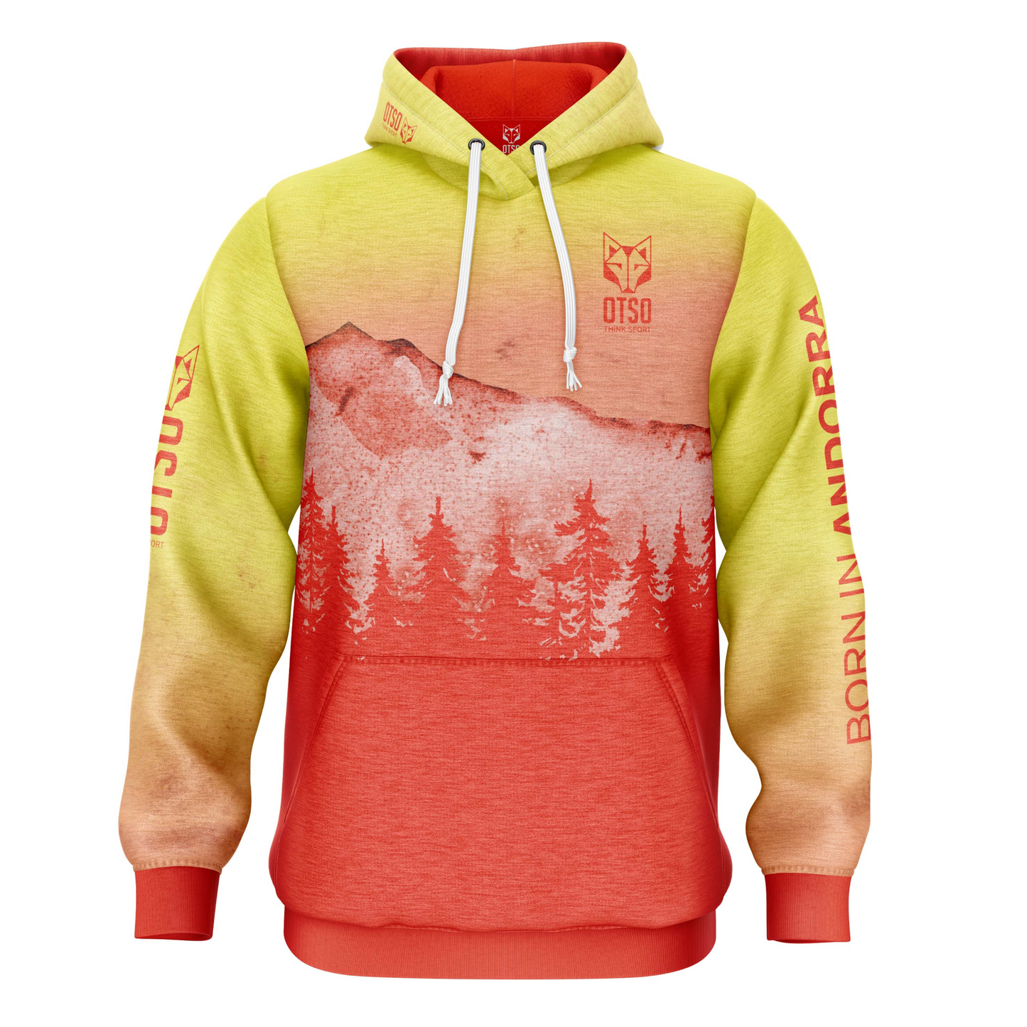 Sweat à capuche - Orange Forest