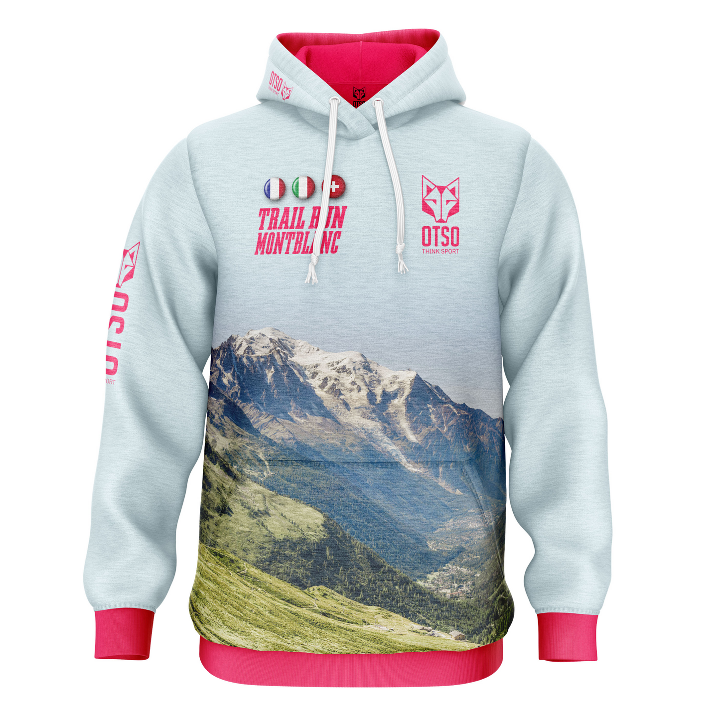 Felpa con cappuccio - Corsa su sentiero Montblanc 2025 (Outlet)