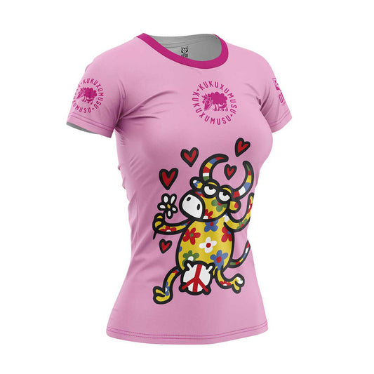 Damen-T-Shirt mit kurzen Ärmeln - Kukuxumusu Liebe