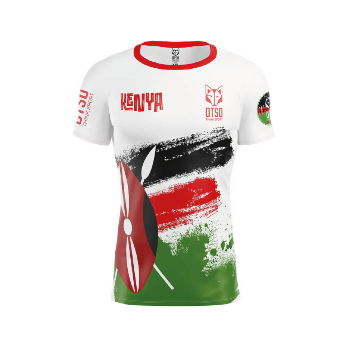 Herren-T-Shirt mit kurzen Ärmeln - Kimbia Kenia
