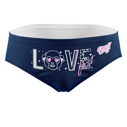 Badehose - Emoji Liebe Erst