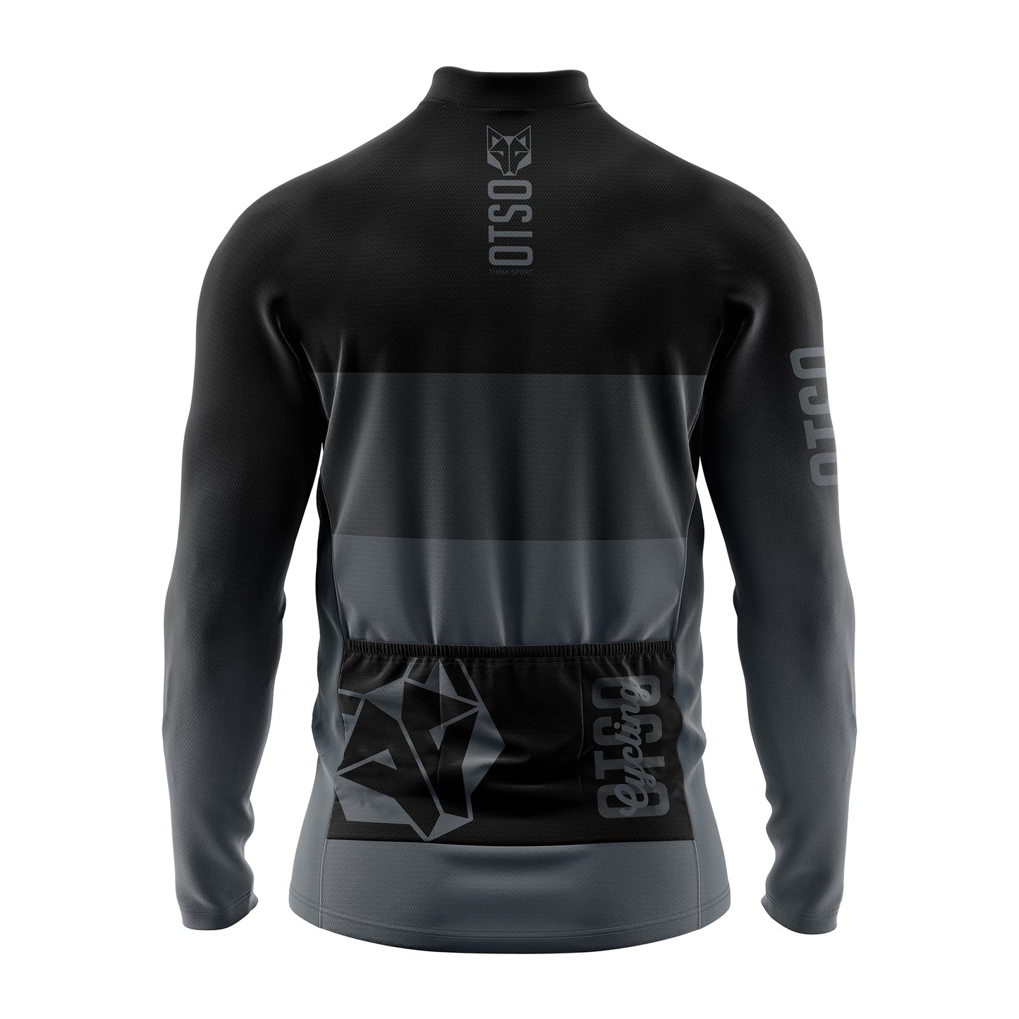 Maillot vélo manches longues hiver Homme - Black