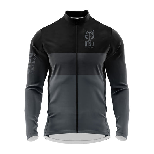 Maillot vélo manches longues hiver Homme - Black