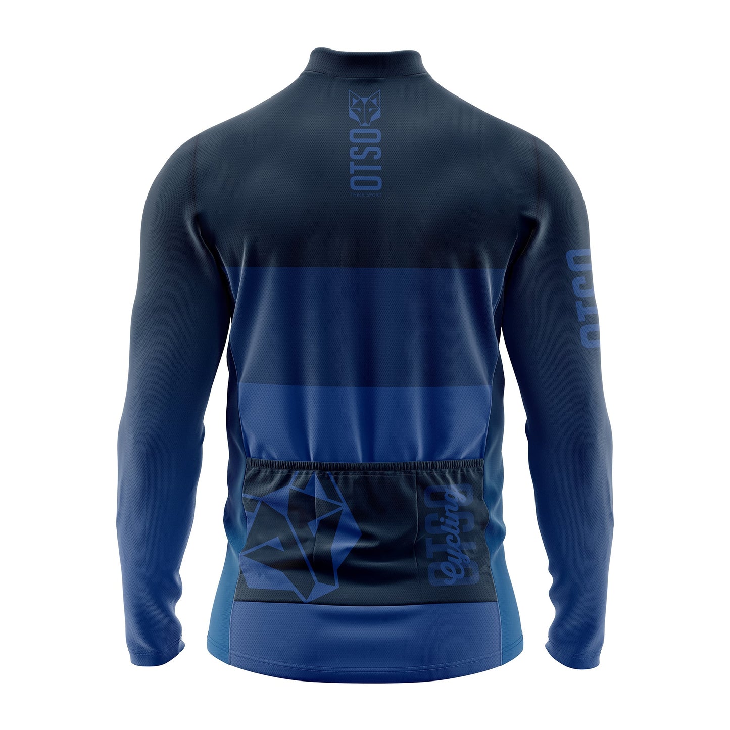 Maillot vélo manches longues hiver Homme - Midnightblue