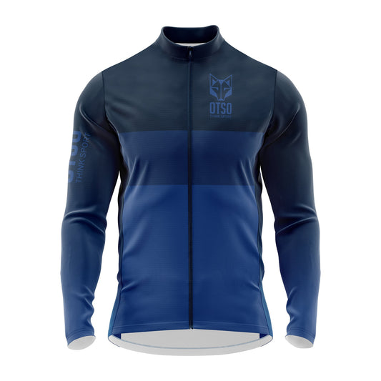 Maillot vélo manches longues hiver Homme - Midnightblue