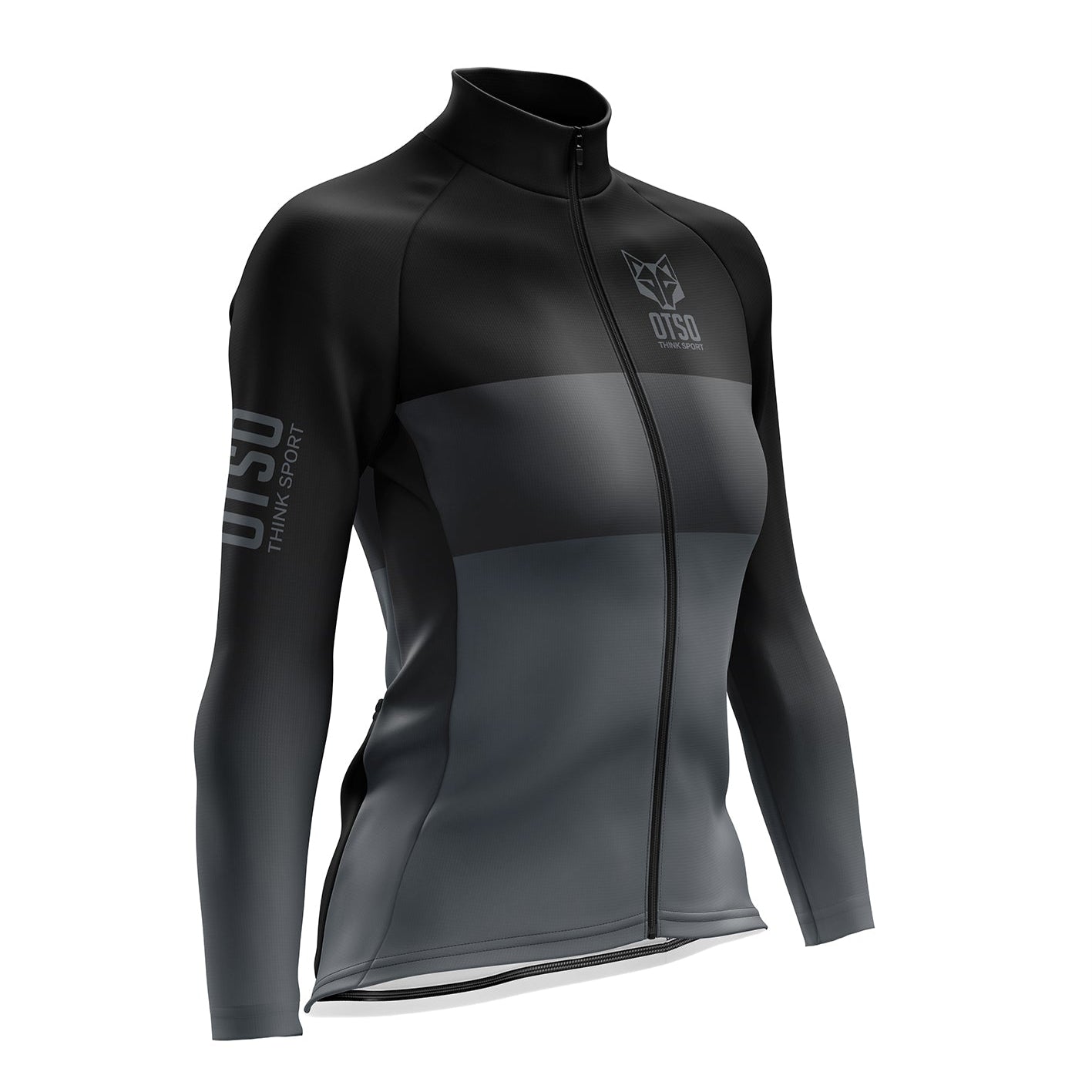Maillot vélo manches longues hiver Femme - Black