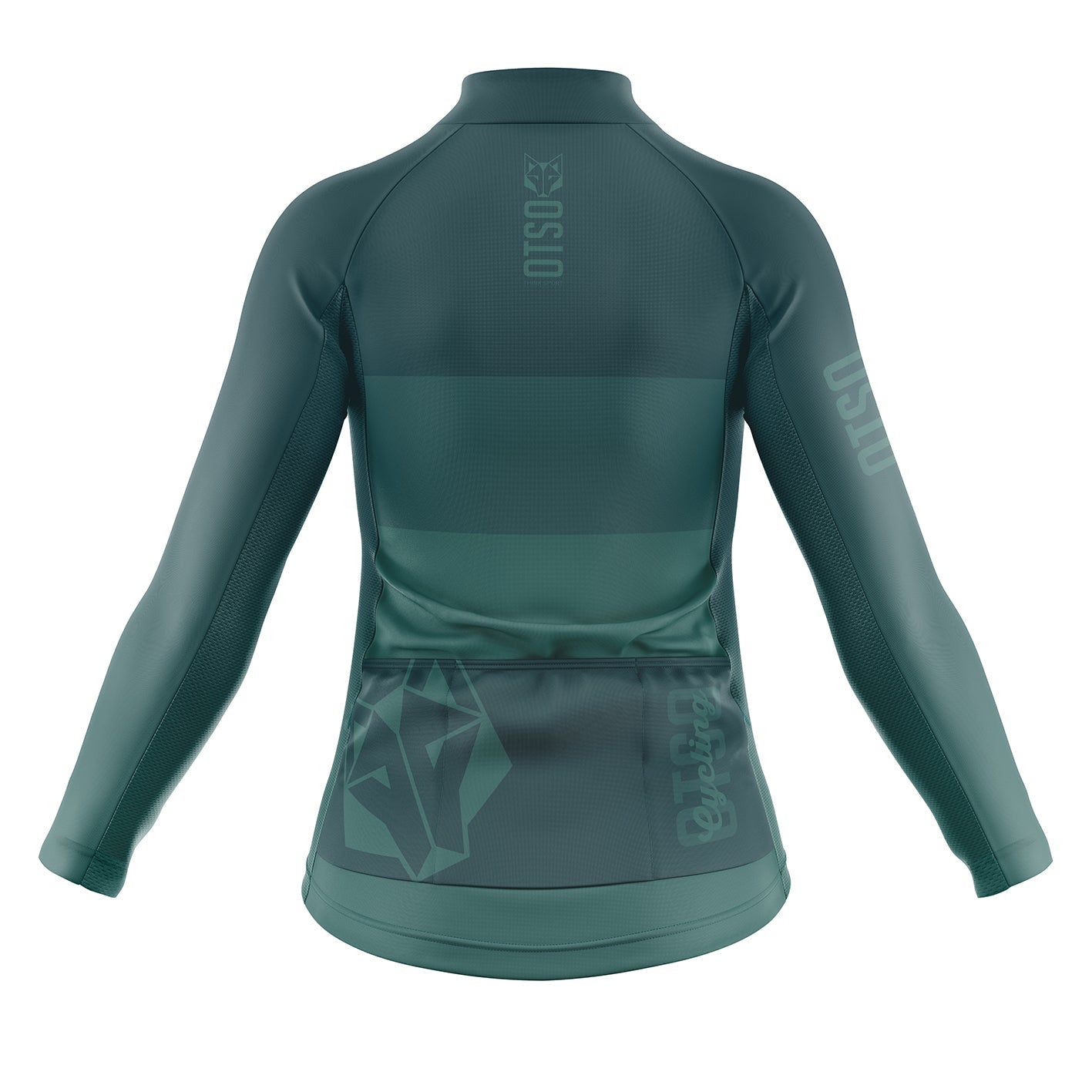 Women's long-sleeve winter cycling shirt - Greenforest