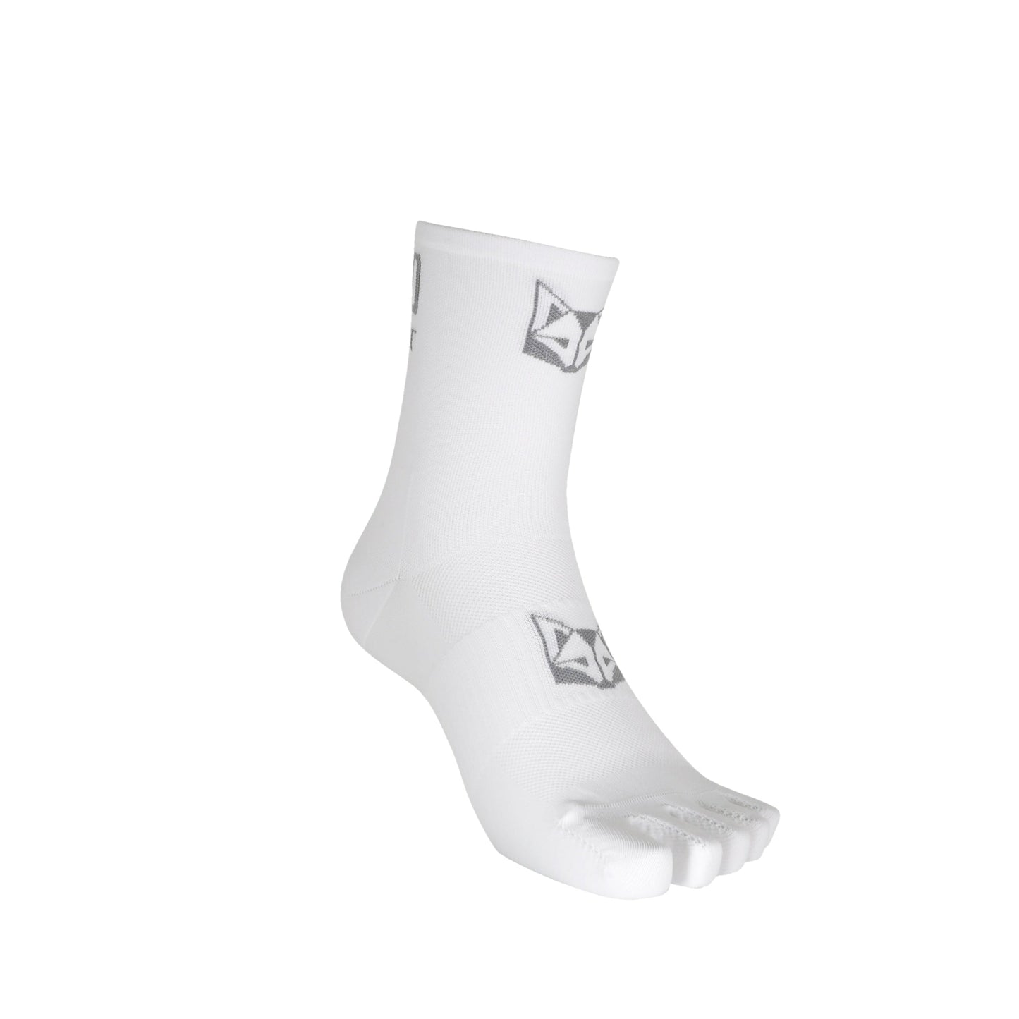 Fünf-Zehen-Socken - Ganz Weiß