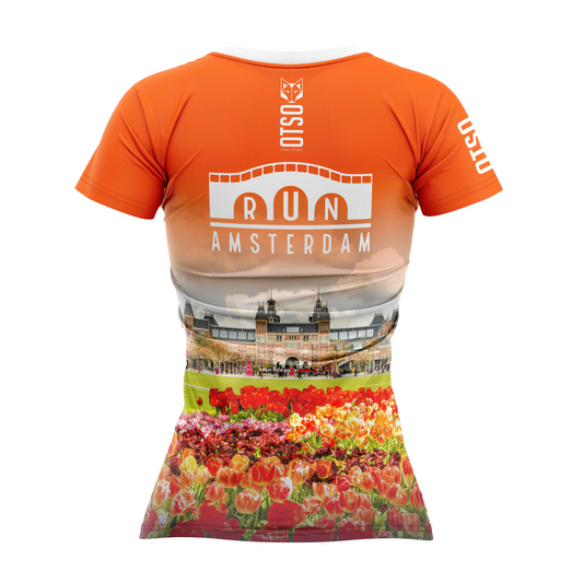 Women's short-sleeve shirt - Run Amsterdam 2024 (Clearance)